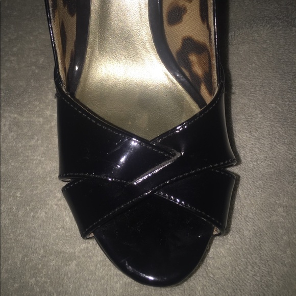 CHRISTIAN SIRIANO Black/Cheetah Heels…SIZE 6.5 - Picture 7 of 7